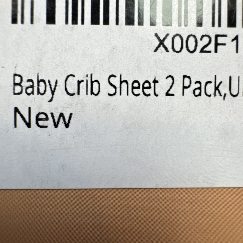 Biloban Crib Sheets Fitted Sheets Whales 2pk 52"x 28"NIB (box damaged not item) - Picture 2 of 16